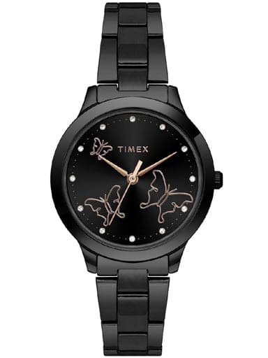 Timex Analog Black Dial Women'S Watch Tw000T633