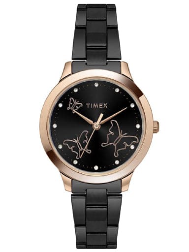 Timex Analog Black Dial Women'S Watch Tw000T630