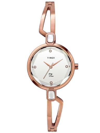 Timex Fria Analog Silver Dial Women'S Watch Twel15100