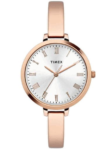 Timex Minimalist Silver Dial Watch Twel12817