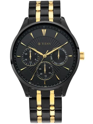 Titan Regalia Opulent Stainless Steel Watch Np90127Km01
