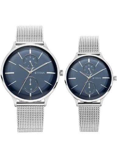 TITAN Bandhan Blue Dial Stainless Steel Watches NP9400394203SM01
