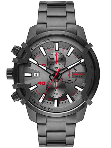 Diesel Griffed Chronograph Gunmetal-Tone Stainless Steel Watch Dz4586I