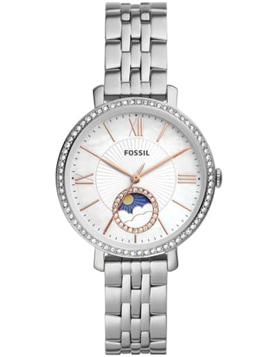 Fossil Jacqueline Multifunction Stainless Steel Watch Es5164I