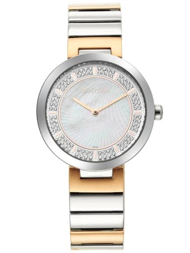 Titan Purple Unending Beauty Mother Of Pearl Dial Analog Watch 95162Km01