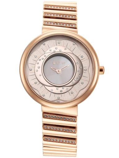 Titan Purple Unending Beauty Rose Gold Dial Analog Watch 95160Wm01