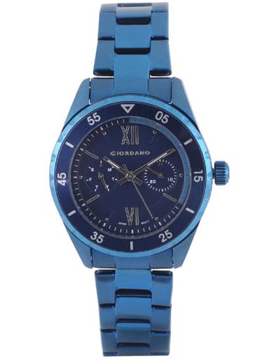 Giordano Multi Function Blue Dial Women'S Watch 2964-44