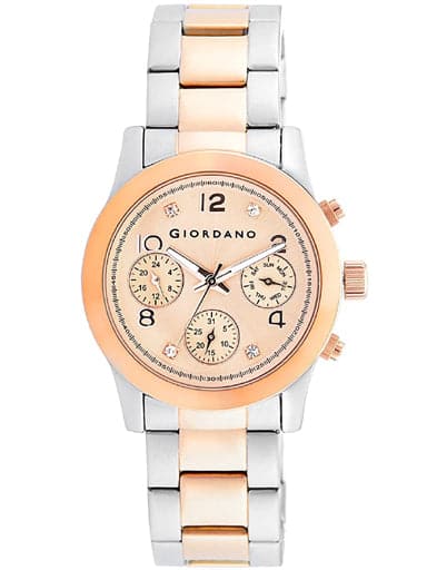 Giordano Multifunctional Rose Gold Dial Women'S Watch A2011-33