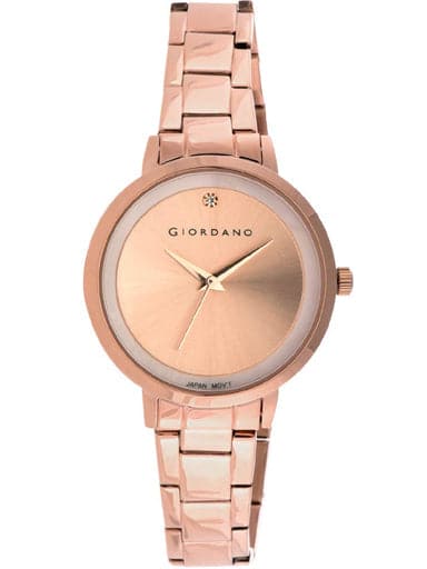Giordano Analog Brown Dial Women'S Watch Gd-2027-11