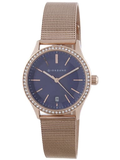 Giordano Analog Blue Dial Women'S Watch 2847-44
