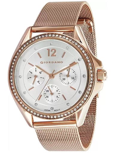 Giordano Multifunctional Silver Dial Women'S Watch 2940-55
