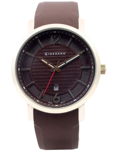 Giordano Analog Brown Dial Men'S Watch 1961-04