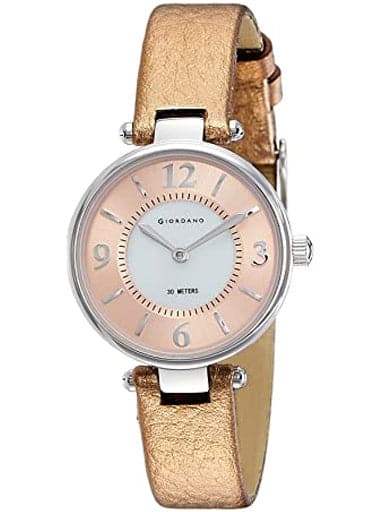 Giordano Analog Silver Dial Women'S Watch 2796-04