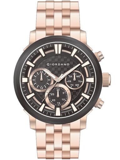 Giordano Analog Black Dial Men'S Watch P1055-55