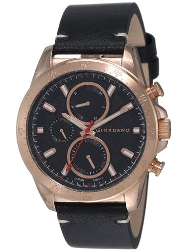 Giordano Multifunctional Black Dial Men'S Watch 1942-04