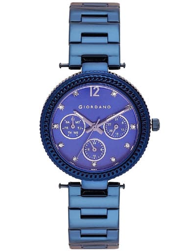 Giordano Analog Blue Dial Women'S Watch 2818-44