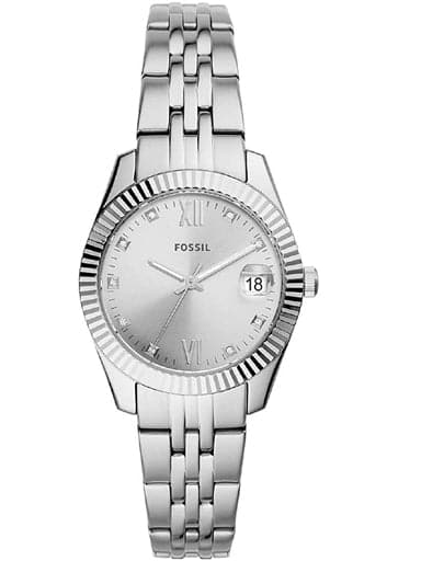 Fossil Scarlette Mini Analog Silver Dial Women'S Watch Es4897