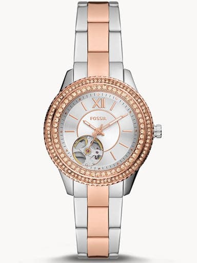 Fossil Stella Automatic Two-Tone Stainless Steel Watch Me3214