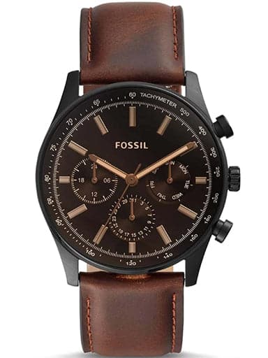 Fossil Sullivan Multifunction Brown Leather Watch Bq2457I