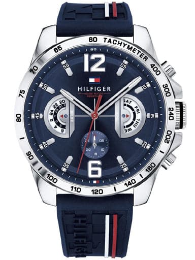 Tommy Hilfiger Blue Dial Blue Silicone Strap Ncth1791476