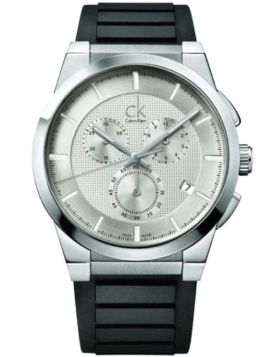 Calvin Klein Dart Chronograph Silver Dial Men'S Watch K2S371D6