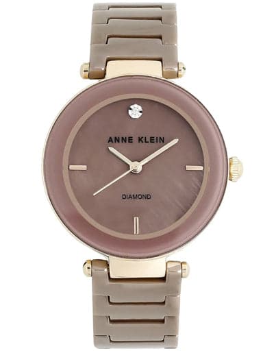 Anne Klein Mother Of Pearl Dial Ceramic Strap Watch Nbak1018Rgmv