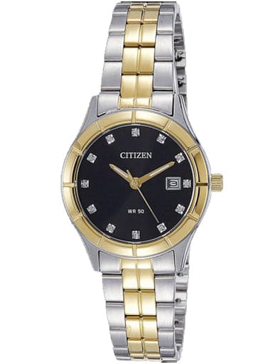 Citizen Analog Black Dial Women'S Watch Eu6044-51E