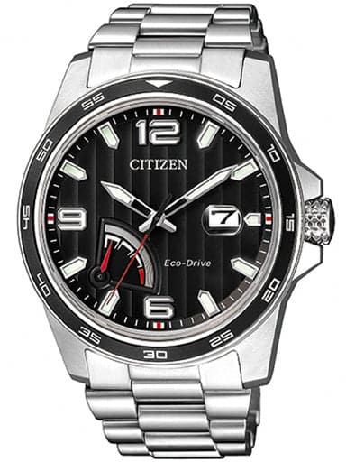 Citizen Eco-Drive Gents Watch Black Dial Aw7030-57E