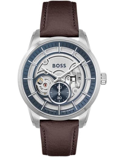 Hugo Boss Sophio Skeleton Mechanical Automatic Chronograph Watch For Men 1513944