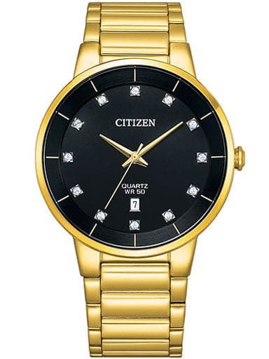 Citizen Quartz Gents Watch Black Dial Bi5019-54E