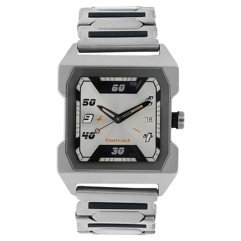 NR1474SM01 SILVER DIAL SILVER STAINLESS STEEL STRAP WATCH
