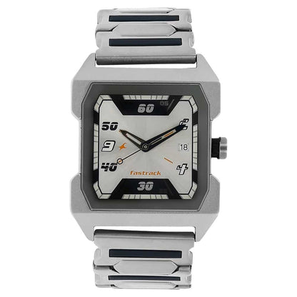 NR1474SM01 SILVER DIAL SILVER STAINLESS STEEL STRAP WATCH