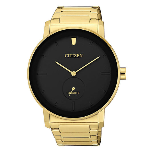 CITIZEN QUARTZ GENTS WATCH BLACK DIAL - BE9182-57E
