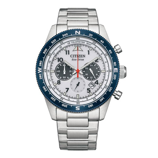 CITIZEN ECO-DRIVE GENTS WATCH GREY DIAL - CA4554-84H