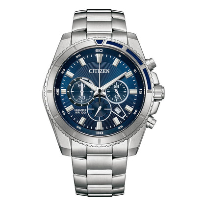 CITIZEN QUARTZ GENTS WATCH BLUE DIAL - AN8201-57L