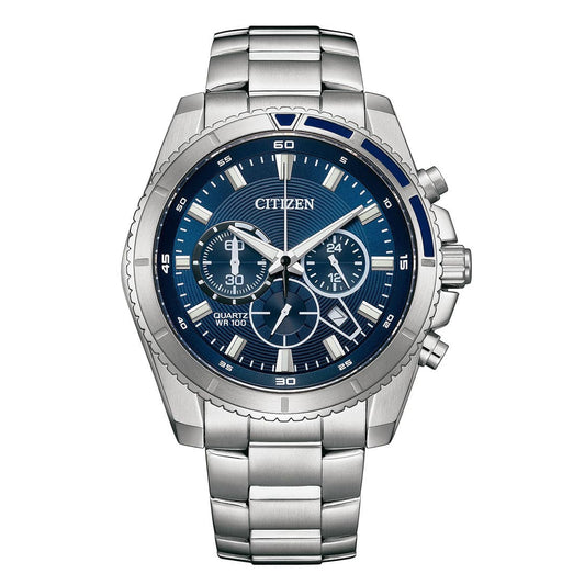 CITIZEN QUARTZ GENTS WATCH BLUE DIAL - AN8201-57L