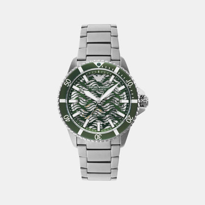 World Explorer Men Automatic Green Dial Analog Stainless Steel Watch AR60061