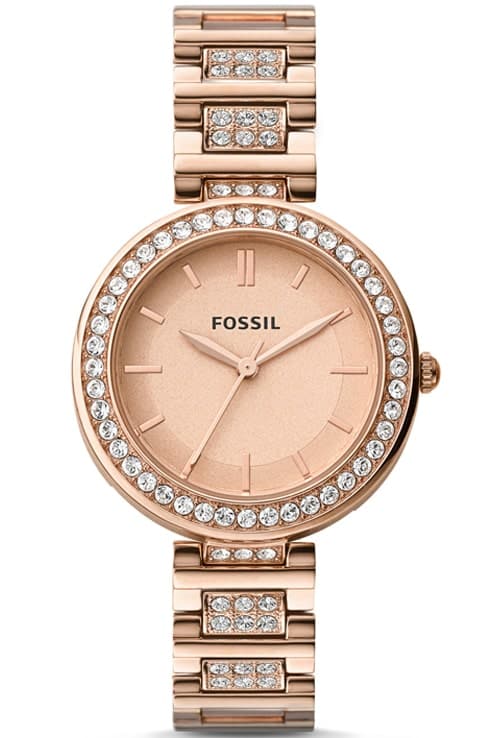 Fossil Jesse Rose-Tone Stainless Steel Watch Es3020I