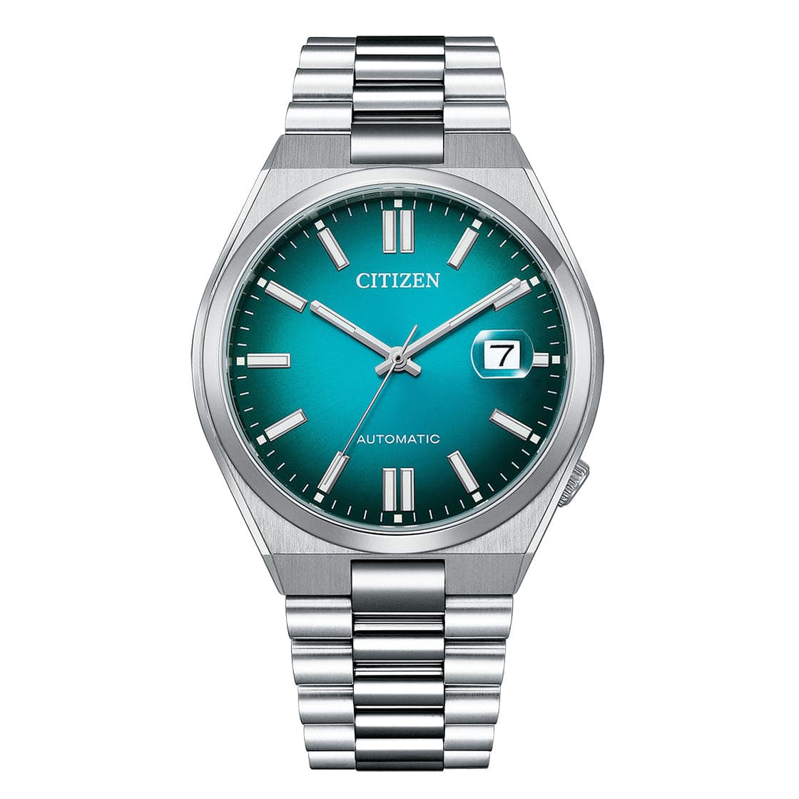 CITIZEN AUTOMATIC GENTS WATCH LAKE GREEN DIAL - NJ0151-88X