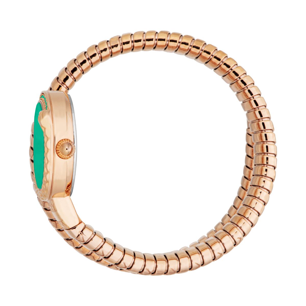 Just Cavalli Women Cerchio Snake Green Round Dial Analog Watch - JC1L301M0055