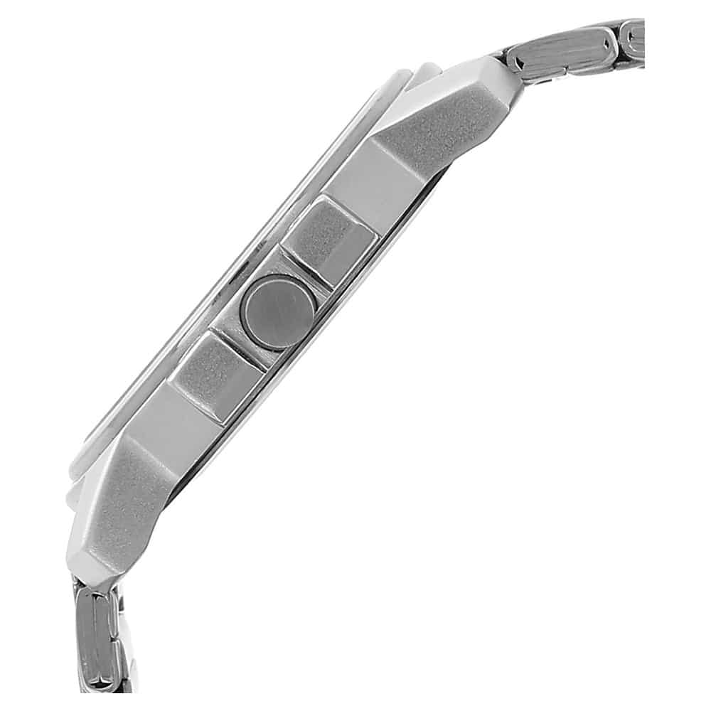 NR3039SM01 WHITE DIAL SILVER STAINLESS STEEL STRAP WATCH