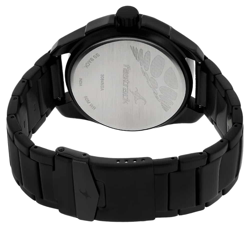 NR3084NM01 GREY DIAL BLACK STAINLESS STEEL STRAP WATCH