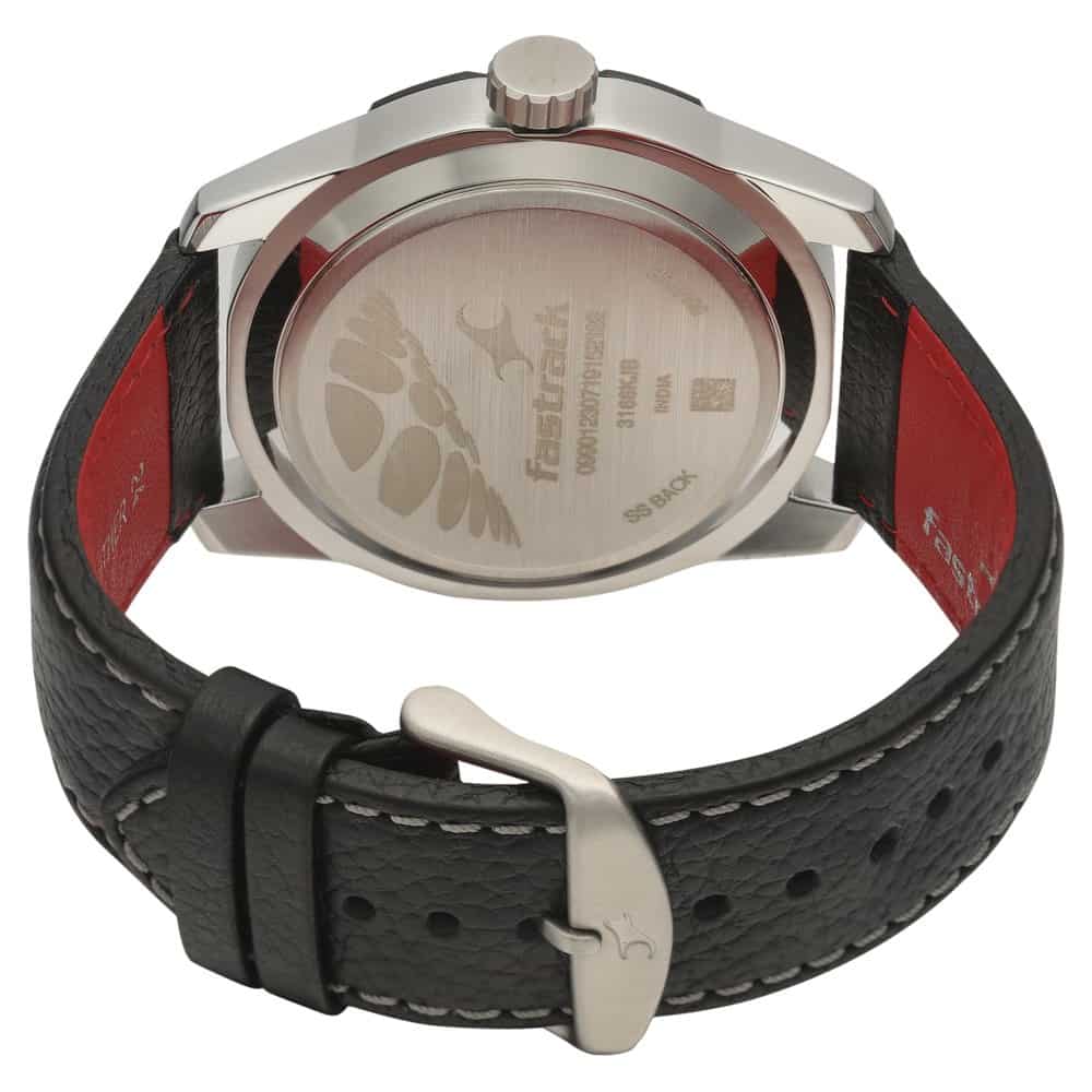 NM3166KL03 FASTRACK ANTHRACITE DIAL QUARTZ ANALOG WATCH FOR GUYS