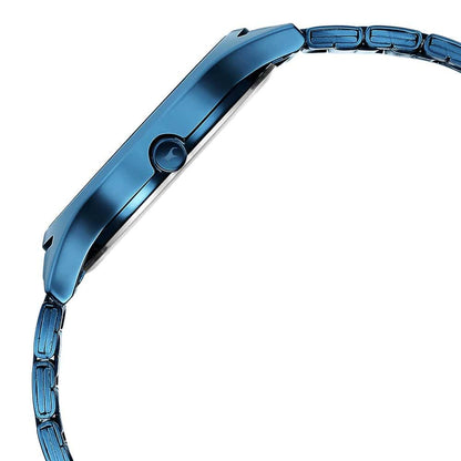 NR3184QM01 STYLE UP BLUE DIAL STAINLESS STEEL STRAP WATCH