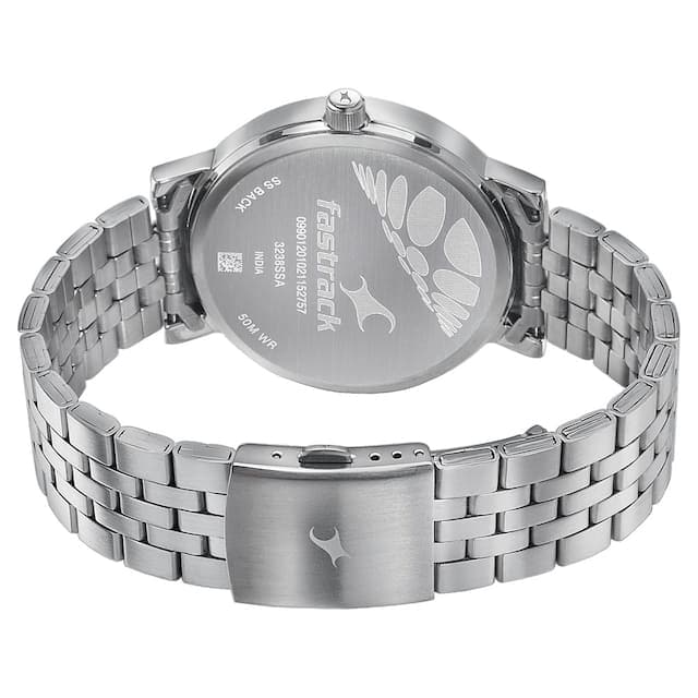 Fastrack Mens 43 mm Dial It Up Silver Dial Stainless Steel Analog Watch