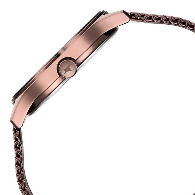 Style Up Brown Dial Stainless Steel Strap Watch NR3247QM02