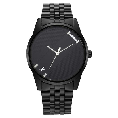 NR3277NM01 STUNNERS 3.0 BLACK DIAL METAL STRAP WATCH