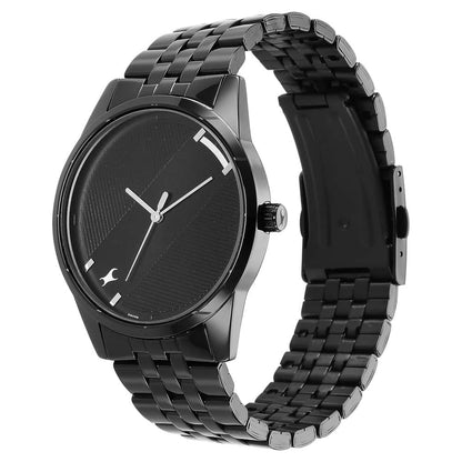 NR3277NM01 STUNNERS 3.0 BLACK DIAL METAL STRAP WATCH