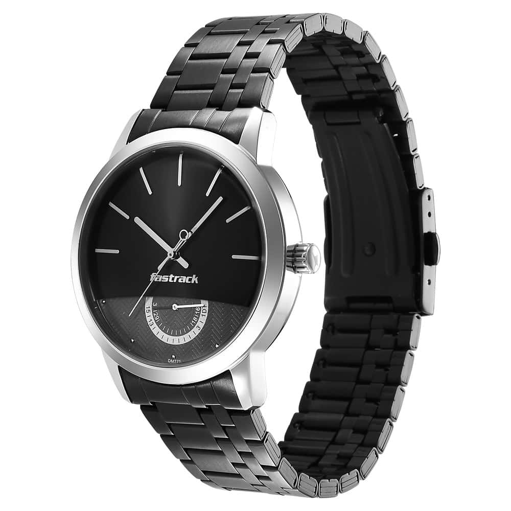 NR3289KM01 OPULENCE GRAY DIAL STAINLESS STEEL STRAP WATCH