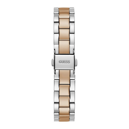 Guess Women's Watch Silver & Rose Gold Tone Case Quartz GW0687L3